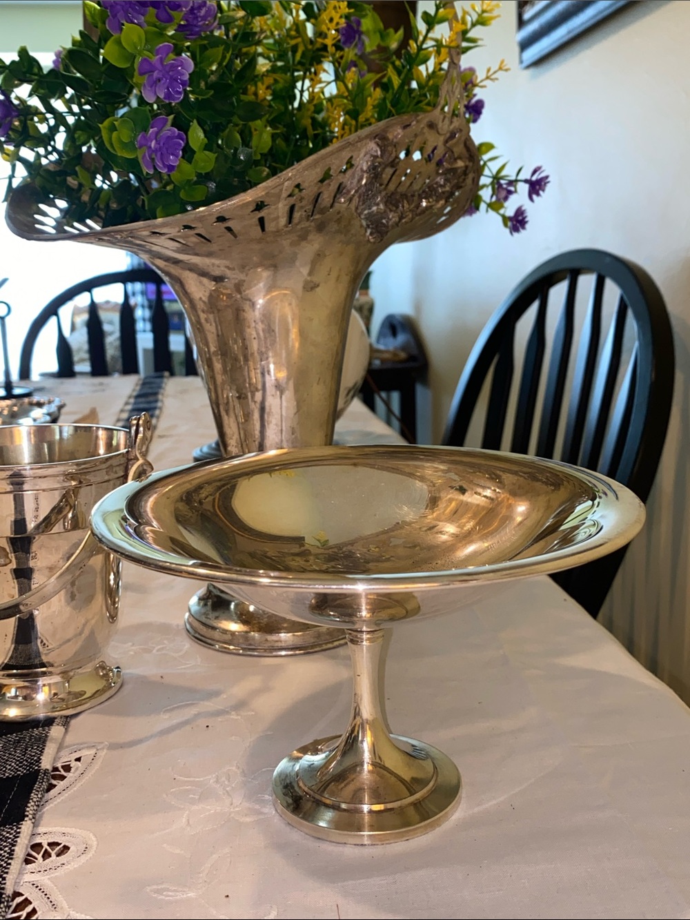 SILVERPLATE COMPOTE DISH BY WM ROGERS MANUFACTURING CO